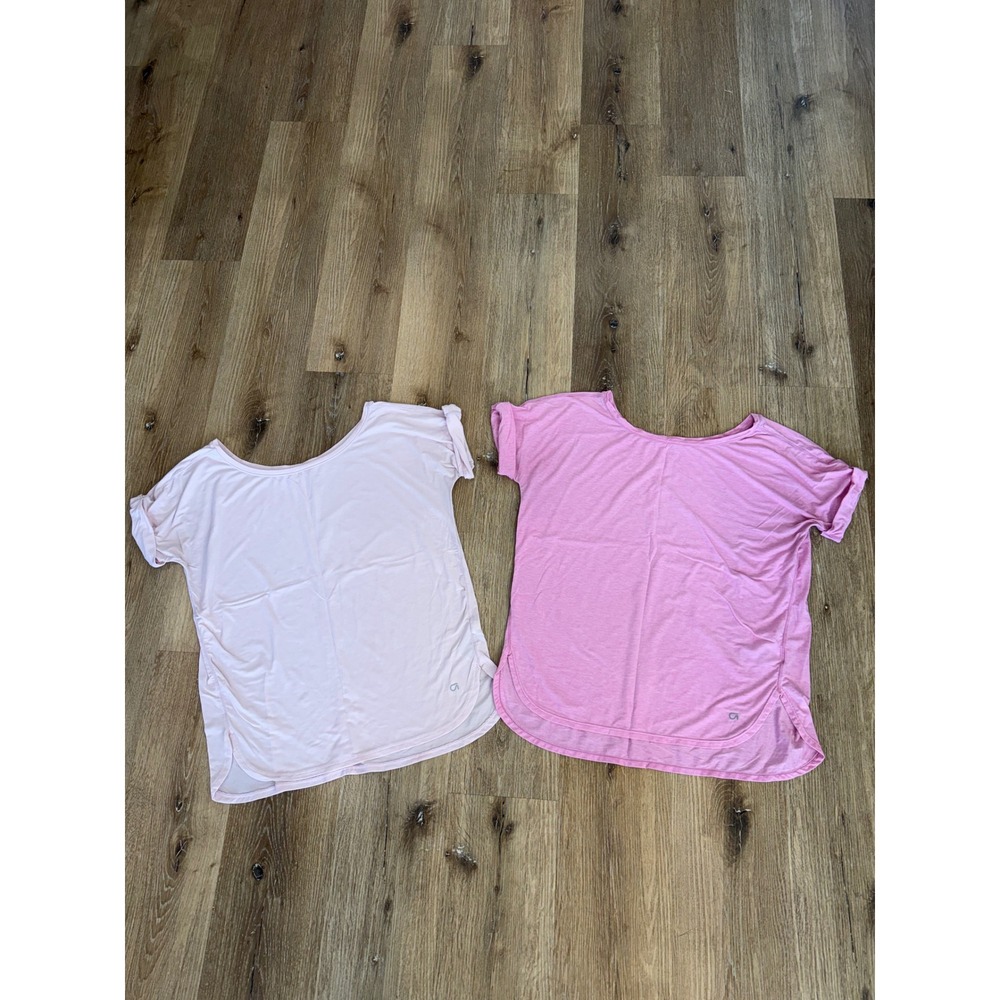 GapFit Minimalist Breathe Short Sleeve Tee 2-Pack Womens Medium Pink Heathered